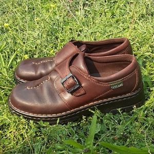 Genuine Leather Buckle Slide ons